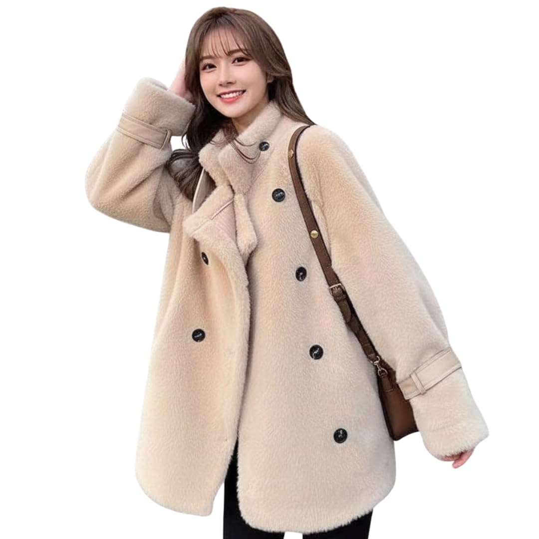 ファーコート レディース 冬 【プレミアムライン】 アウター ロング 防寒 ポケット付き