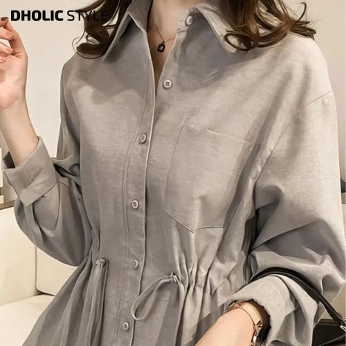 ウエストシャーリングドロストシャツ・p636707