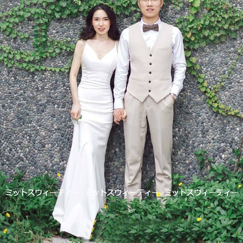 ウエディングドレス 二次会 花嫁 ソフトマーメイドドレス 前撮り ウェディングドレス ロングドレス