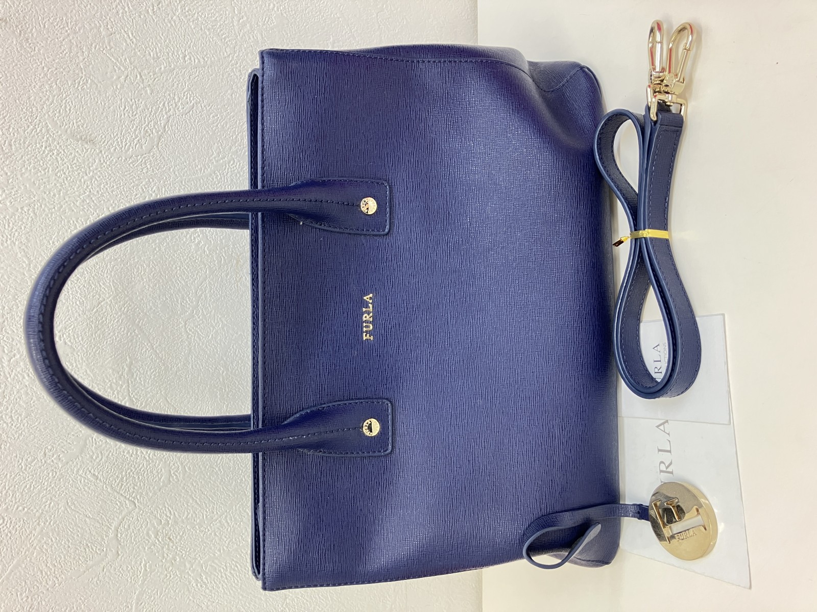 2WAY リンダ ハンドバッグ ネイビー【中古】 レディース