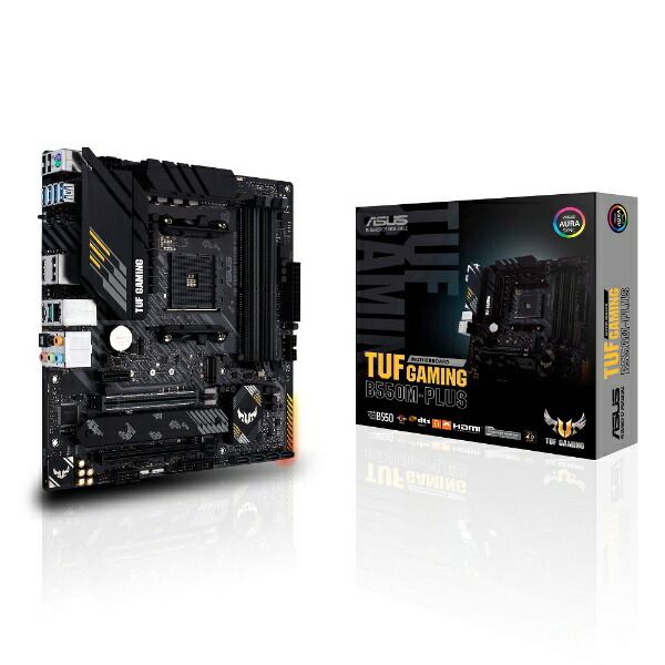 TUF GAMING B550M-PLUS MicroATXマザーボード (AMD B550チップセット搭載)