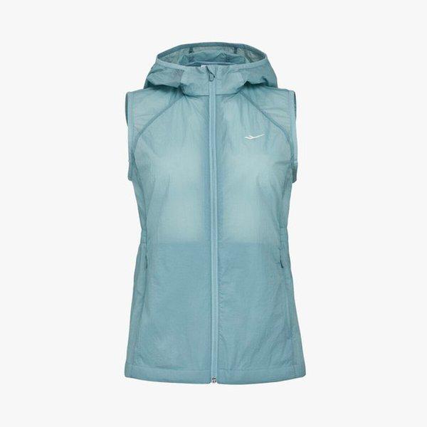 女性用ウィンディブルー軽量フード付きベスト / 夏の女性用ベスト PW3WV24M311_IC