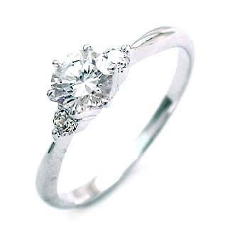 ( 4月誕生石 ) Pt ダイヤモンドリング（婚約指輪エンゲージリング）楽ギフ_包装02P26Mar16 220,000円