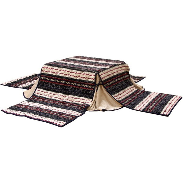 1181470199321 ゆったりーな 省スペース こたつ薄掛け布団単品 ノーデル省S ネイビー 280×280cm メーカー直送 9,970円