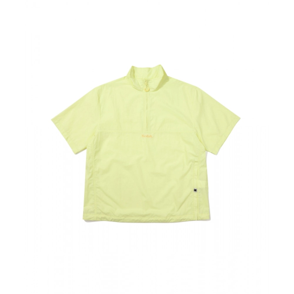 コダックソノクロームショートスリーブスタンネックアノラックライム