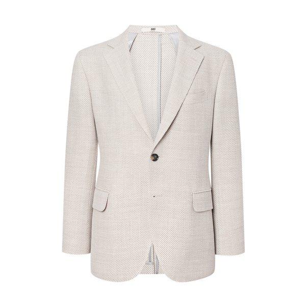 [25SS] [MARZOTTO] ウールリネン ライトベージュ ストレッチ ジャケット DMJA5B066I1