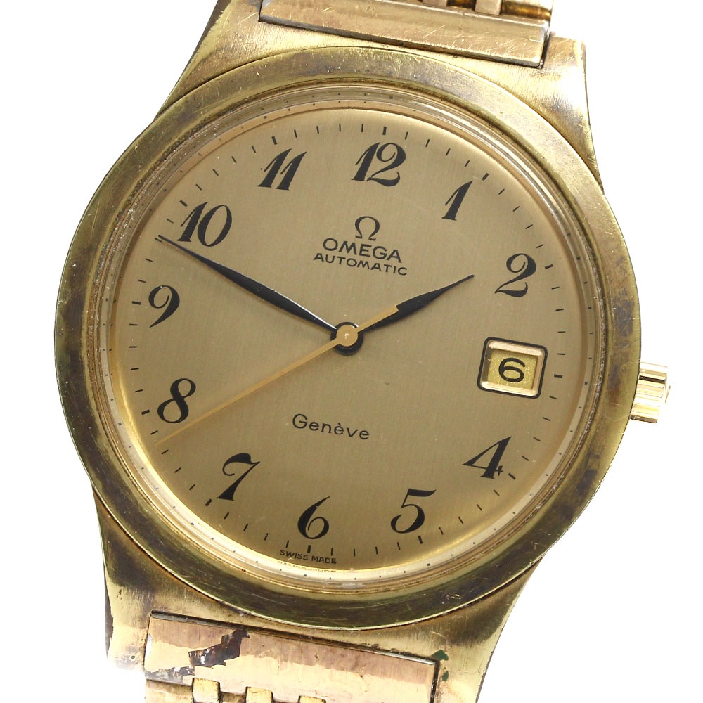 オメガ OMEGA 166.0168 ジュネーブ デイト Cal.1012 自動巻き メンズ _906167【中古】
