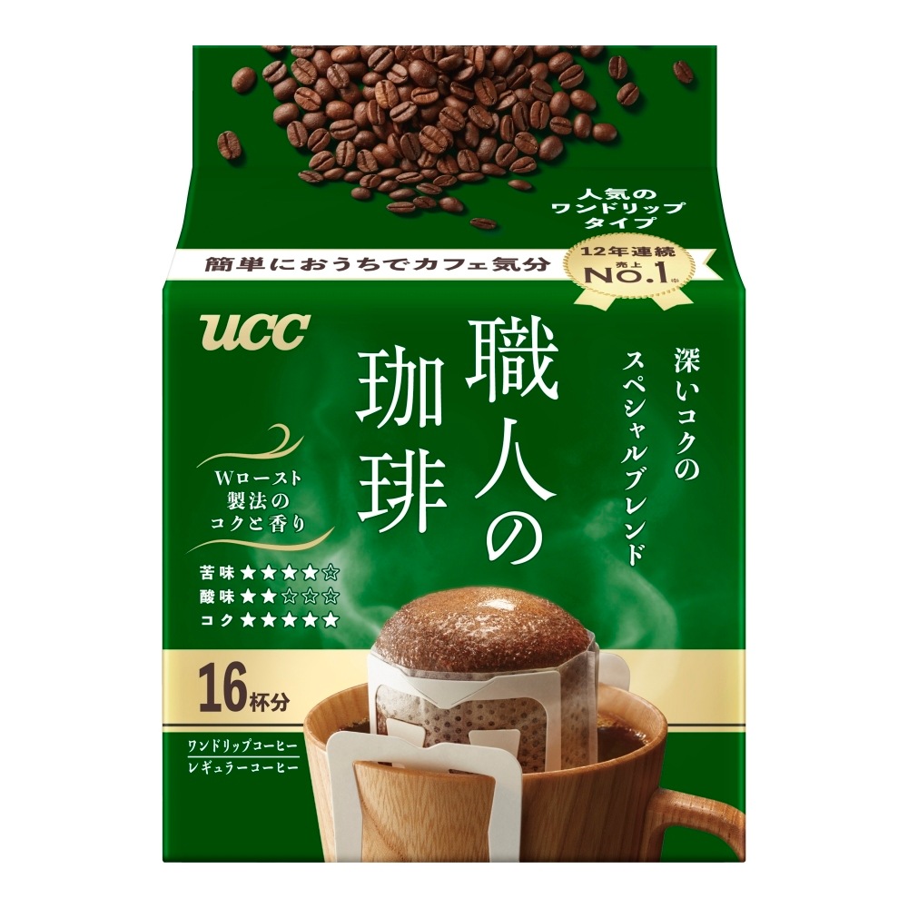 【ドリップコーヒー】 UCC 上島珈琲 職人の珈琲 ワンドリップコーヒー 深いコクのスペシャルブレンド 16杯分×6ケース/72袋
