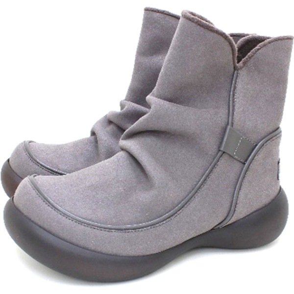 RegettaCanoe リゲッタカヌー サイドジップ付きスエード調ショートブーツ CJFS-002C カジュアル シューズ CJFS002C-GRY