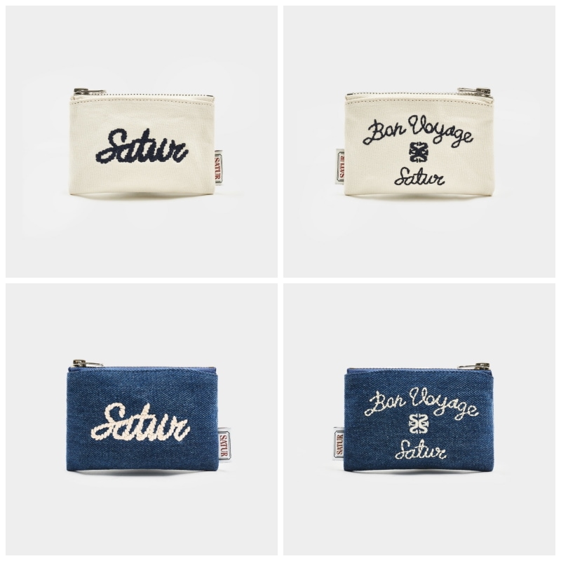 【SATUR】 BON VOYAGE COIN POUCH : 2COLORS