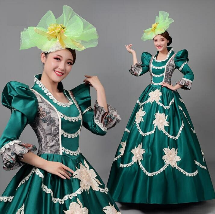 【早い者勝ちタイムセール】お姫様ドレス 宮廷 ロングドレス 舞踏会 ステージ 舞台 演出服 ジュリエット 文化祭 ハロウィン 演劇 オペラ声楽 撮影 ワンピース貴婦人 王族服 司会 演奏会 プリンセス