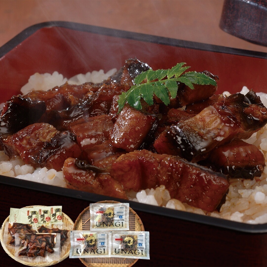 高知 四万十うなぎ 鰻蒲焼きざみ80g3蒲焼タレ15ml山椒0.2g3 【産直メーカー直送品】