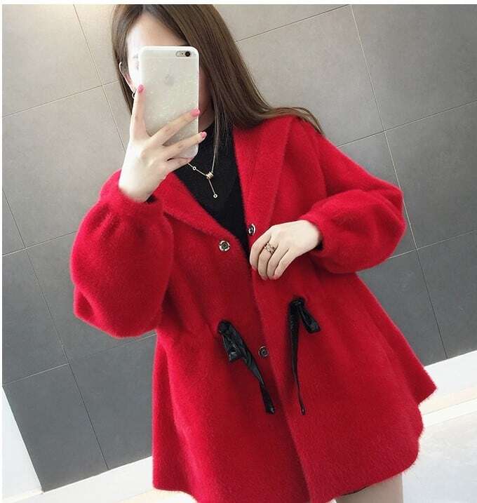 【送料無料】レディース コート ウエストリボン フード付 フレア 3カラー 大人可愛い