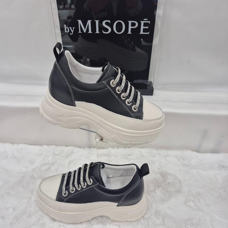 By 女性 ホットフィックス バンド スニーカー 112HT430FS012 BLACK 1 JJ