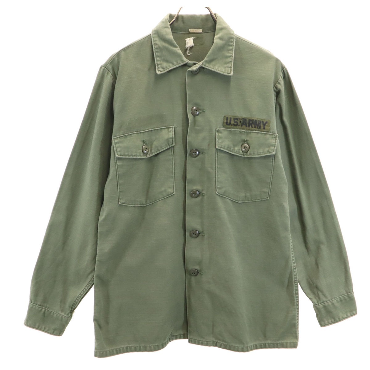 US.ARMY ユーエスアーミー 60s 70s ヴィンテージ ユーティリティー ミリタリージャケット カーキ メンズ 古着 7,064円