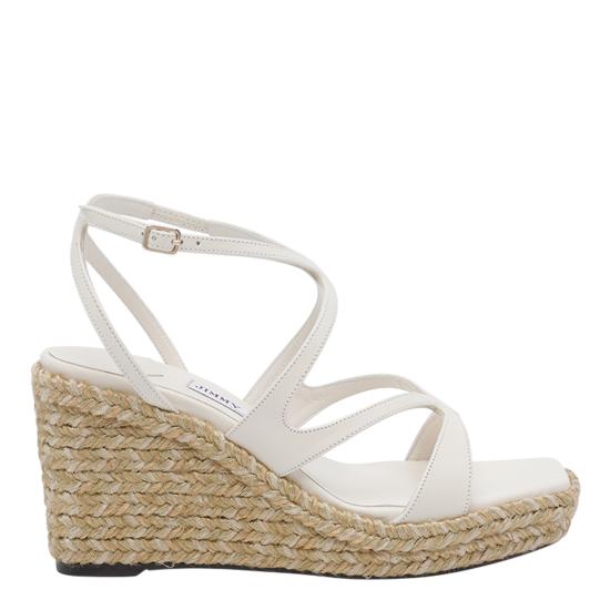 JIMMY CHOO Women Sandals AYLA 85 IHPLATTE White