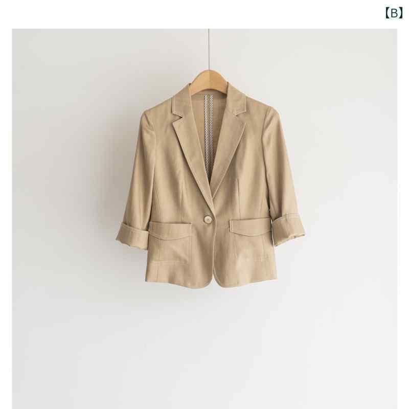 スーツ　ジャケット　カジュアル 明るい ステッチ ダブル アーチ エッジ ショート スモール スーツ 2025 春 レディースカジュアル ジャケット