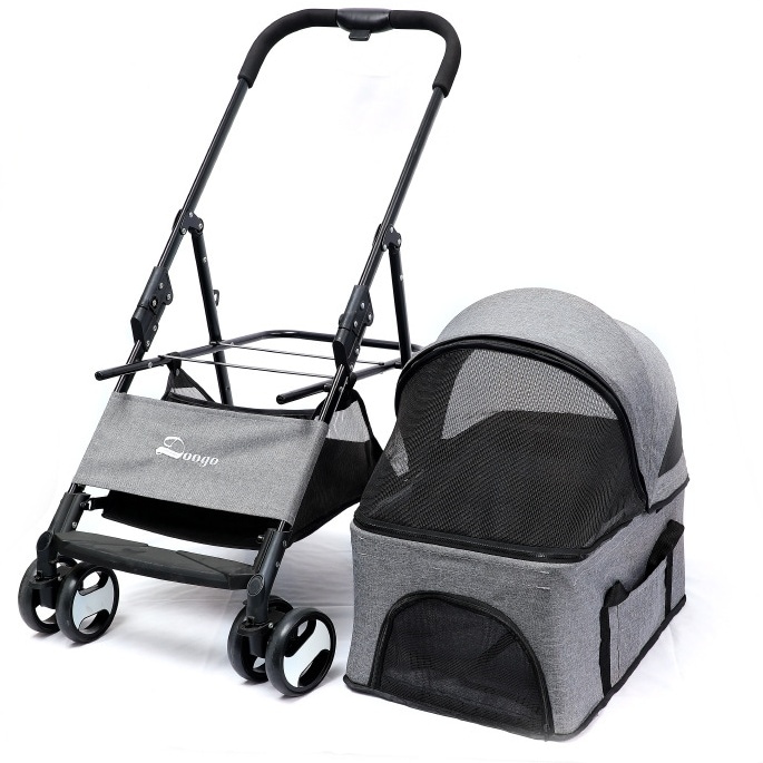 ペットカート キャリー 軽量 猫 小型犬 バスケット 着脱 取り外し可能 暑さ対策 カバー 日除け 収納 折りたたみ コンパクト