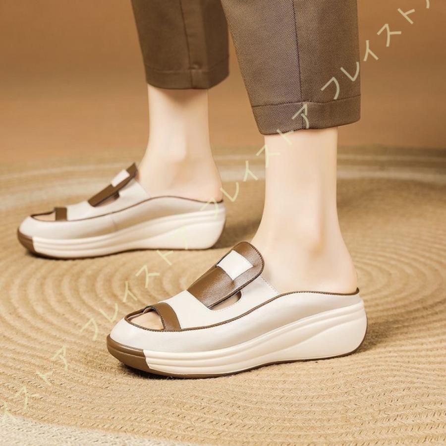 【超お得1つ買うと10個もらえる】厚底 ローファー バイカラー シンプル 美脚 かかとなし 無地 ローカット レディース スニーカー ローヒール 履きやすい 4cmヒール おしゃれ スリッポン