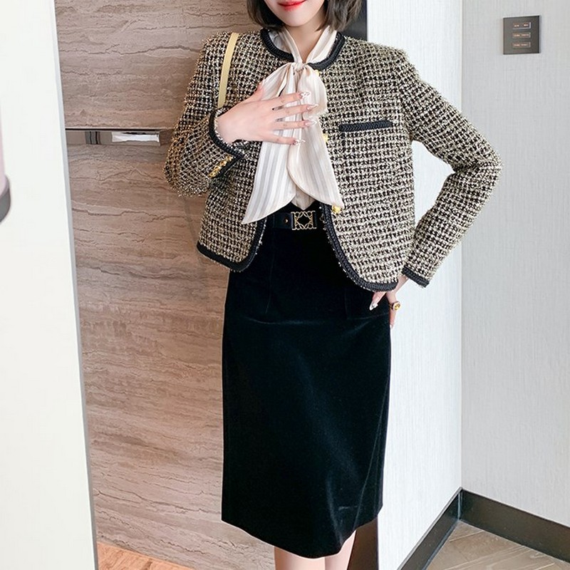 ツイードゴールドスレッドジャケット 【tp0320】