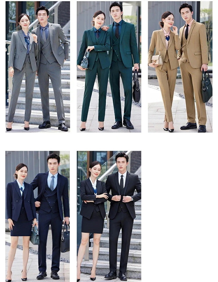 【NEWカラー追加】上品 5色 無地 メンズスーツ 3ピーススーツ 上着+シャツ+ズボン/スカート ビジネススーツ スリーピース セットアップ ママスーツ スタイリッシュスーツ カジュアルスーツ無地ス