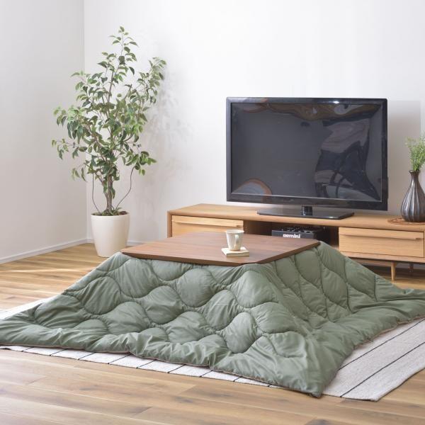 こたつ薄掛け布団 撥水 正方形 190×190cm(対応天板80×80以下) こたつ布団 おしゃれ リバーシブル アウトドア キャンプ 収納袋付き 無地 ブランケット ID012