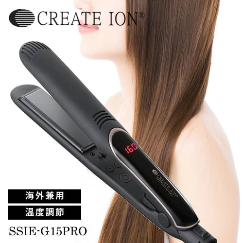 【正規品】クレイツ イオン エレメア ストレート SSIE-G15PRO ストレートアイロン ヘアアイロン