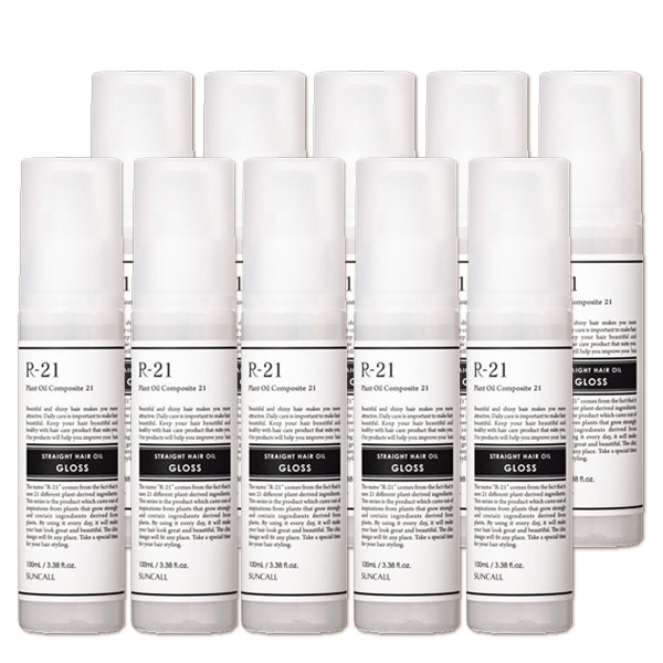 ストレート ヘアオイル グロス 100mL 10個 セット