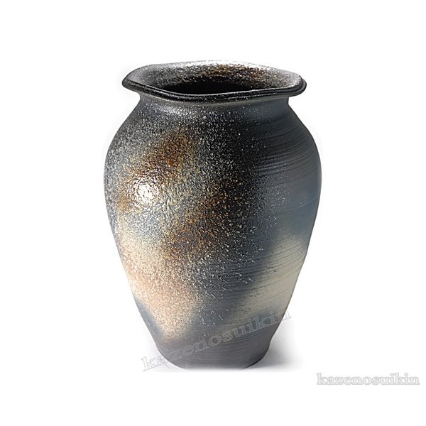 青窯変大壺 25号 (信楽焼陶器花器花瓶花入れ壺)