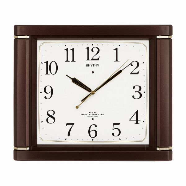 取寄品 正規品 RHYTHM リズム時計 4MN494RH06 報時時計 ネムリーナM494R アナログ表示 掛け時計