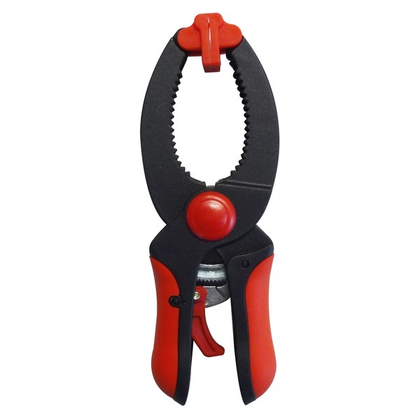 （まとめ）TRAD ラチェット式ハンドクランプ/締め具 (最大口開き：約40mm) 本体材質：ナイロン TR-RHC100 (業務用/DIY/日曜大工)(×50セット)