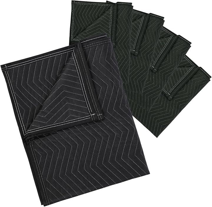 養生クッションマット 緩衝材 傷防止(黒5枚, 120cmx180cm)