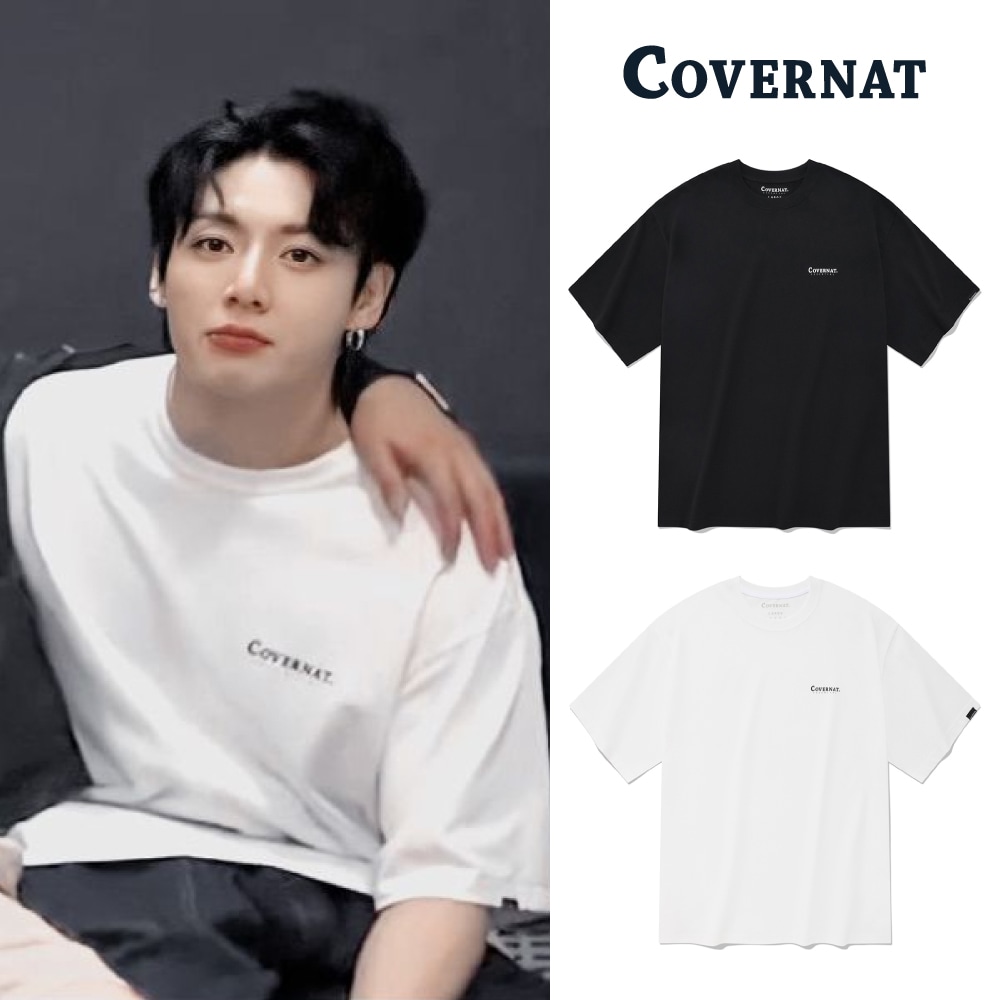 【公式正規品】 クールコットン 2-PACK エッセンシャル ロゴ Tシャツ カットソー / BTS ジョングク JUNG KOOK 着用