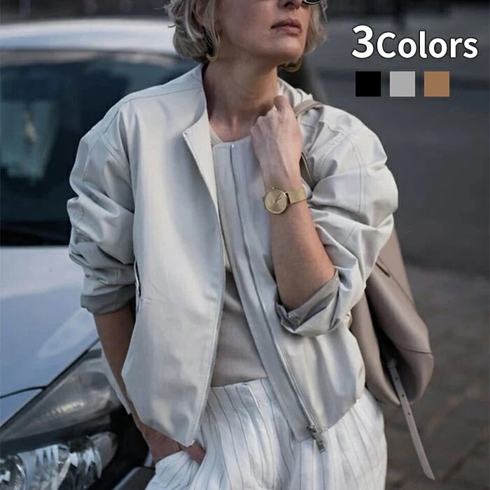 ジャケット トレンチコート 大きいサイズ 春 秋コート スプリングコート レディース 春 アウター 20代 30代 40代 50代 ショート丈 体型カバー 上品コート きれいめ ゆったり 薄手 軽い
