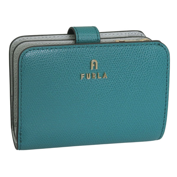二つ折り財布 折り畳み アウトレット CAMELIA S COMPACT WALLET カメリア WP00315 ARE000 4505S グリーングレー