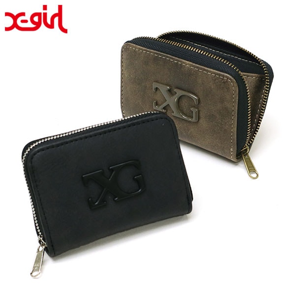 コインケース 財布 レディース コンパクト カードケース ミニ財布 ロゴ 小銭入れ LOGO MARK FAUX LEATHER COIN AND CARD CASE 105252054009