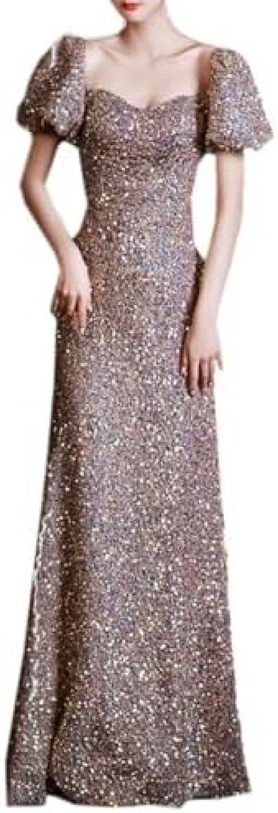 新品　エレガント プリント 　結婚式　二次会　演奏会　披露宴　謝恩会　お呼ばれパーティー　ドレス 半袖　マキシ ロングワンピース