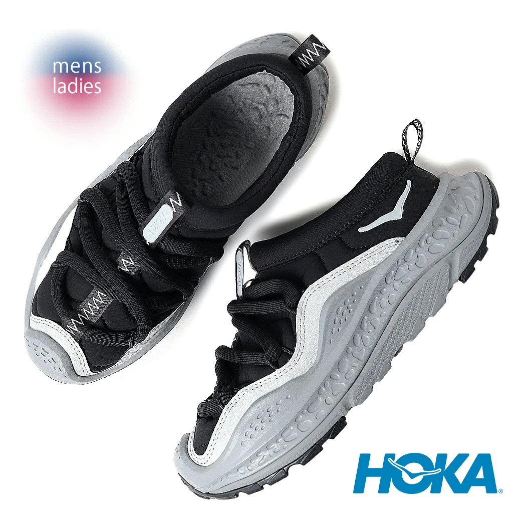 HOKA ホカ オラ プリモ スライド サンダル ORA PRIMO BLACK / CARBON BLACK ( 黒 ブラック SANDAL グレー メンズ 1141570-BBNB )
