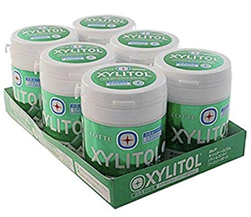 サイズ：143グラム(x 6) ロッテ キシリトール ガム ライムミント ファミリーボトル【特定保健