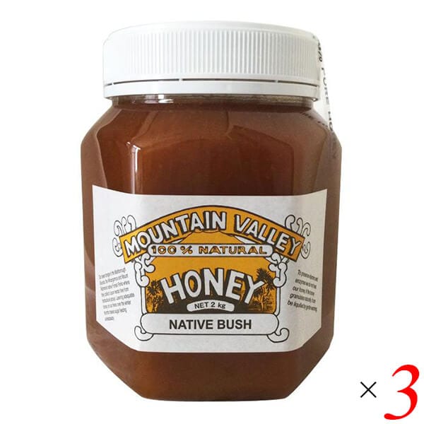 マウンテンバレー ネイティブブッシュ蜂蜜 2kg 3個セット