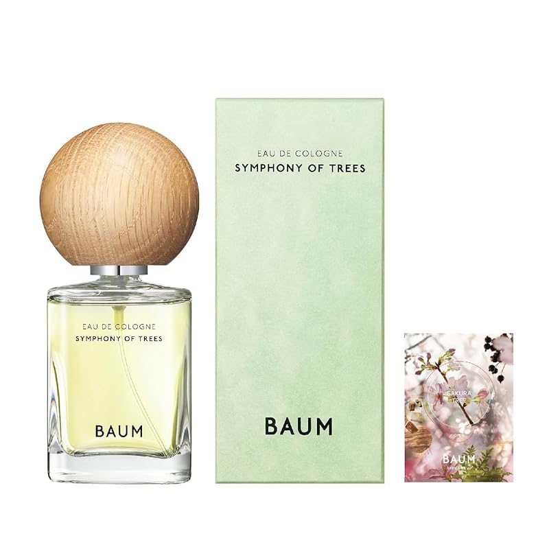 BAUM（バウム） オーデコロン 3 60mL ＋フレグランスサンプル（サクラツリー） オーデコロン SYMPHONY OF TREES の香り 香水 アロマティック リラックス 森林浴 ユ