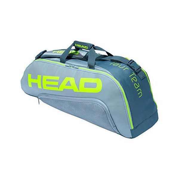 HEAD Tour Team Extreme 6R Combi Tennis Bag, Grey/Yellow 並行輸入品