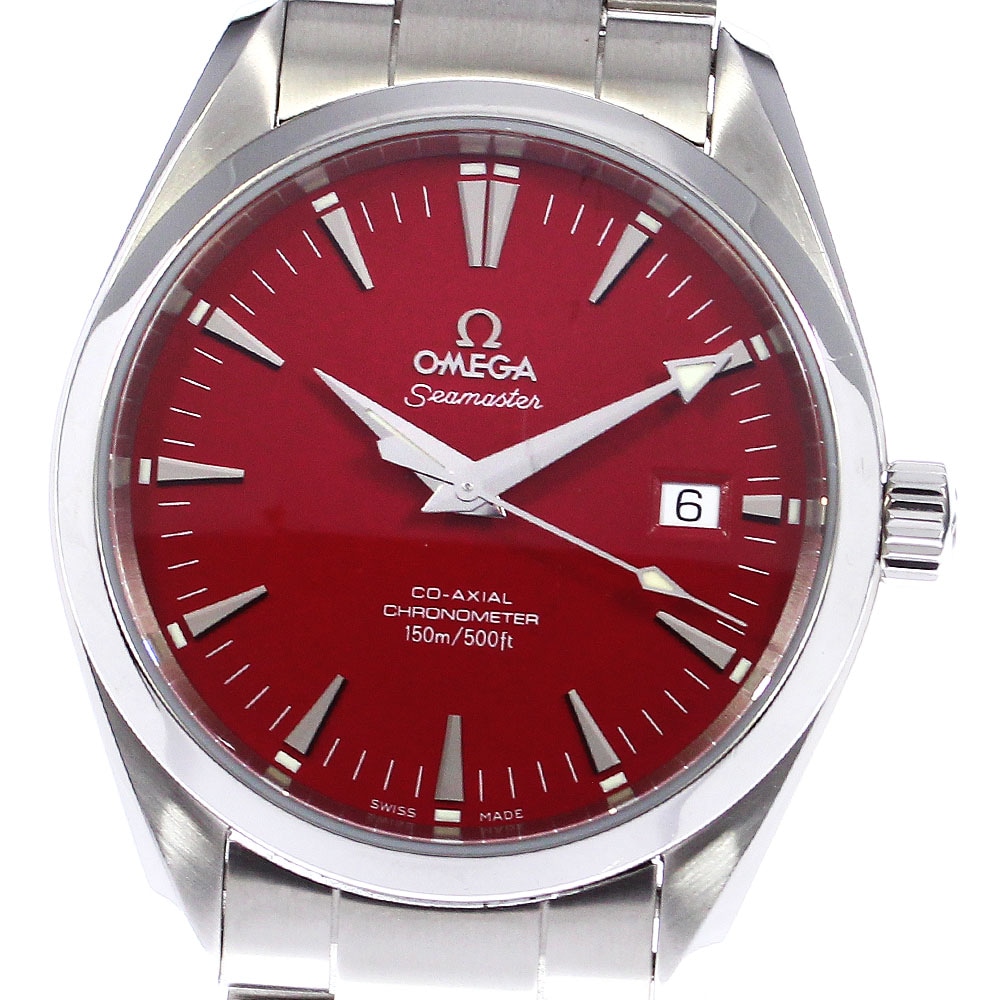 オメガ OMEGA 2503.60 シーマスター アクアテラ デイト 自動巻き メンズ 良品 保証書付き_800700【中古】