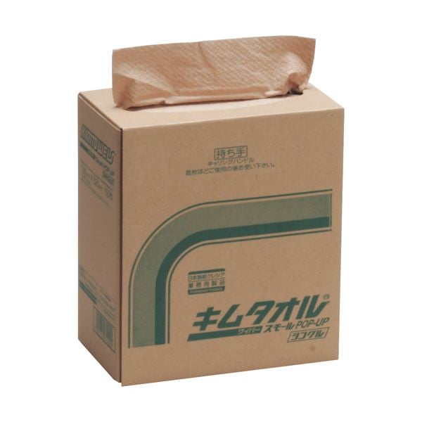 （まとめ）日本製紙クレシア キムタオル スモール ポップアップ シングル 61440 1パック（150枚） (×10セット)