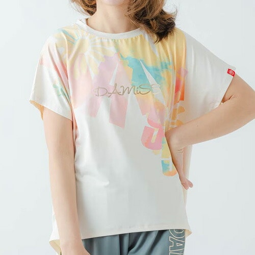グラデーションカラーTシャツ フィットネス 半袖 ウィメンズ 1634-1468-OWHT