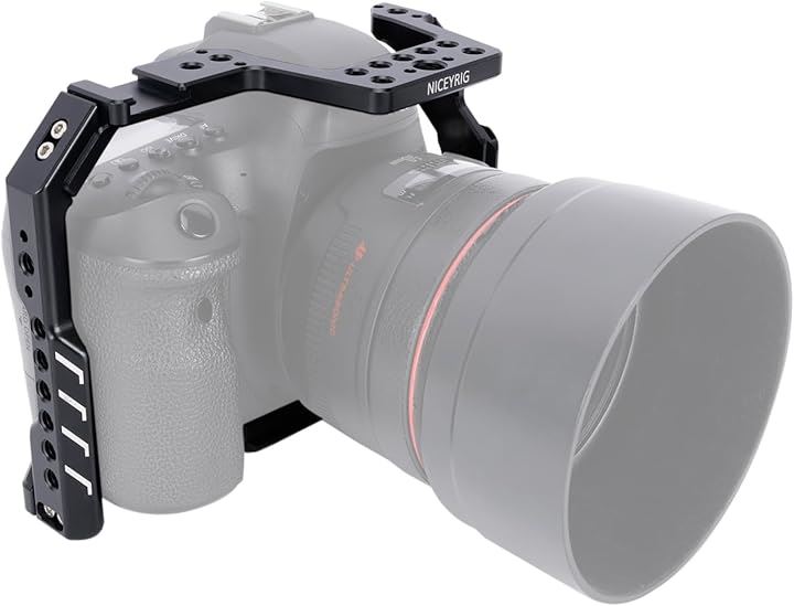 カメラケージ フルケージ Canon EOS 6D/EOS Mark IIに適用 NATO レール コールドシュー アルカスイス クイックリリースプレート付き - 581