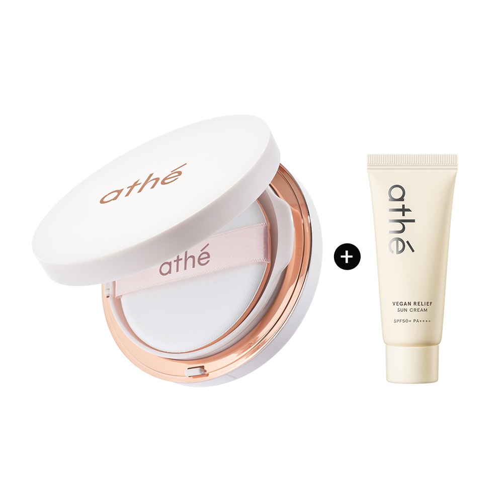 [リフィル証明]アテビーガンレリーフサンクッション24g SPF 50 PA++++（+武器サンクリーム20MLプレゼント）