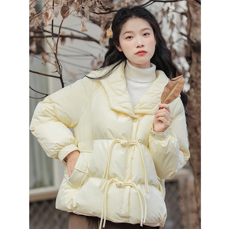 冬の新品 甘い 年齢を減らす 文芸 ボタンで留める 綿入れの服 日系 アカデミック 元気 少女