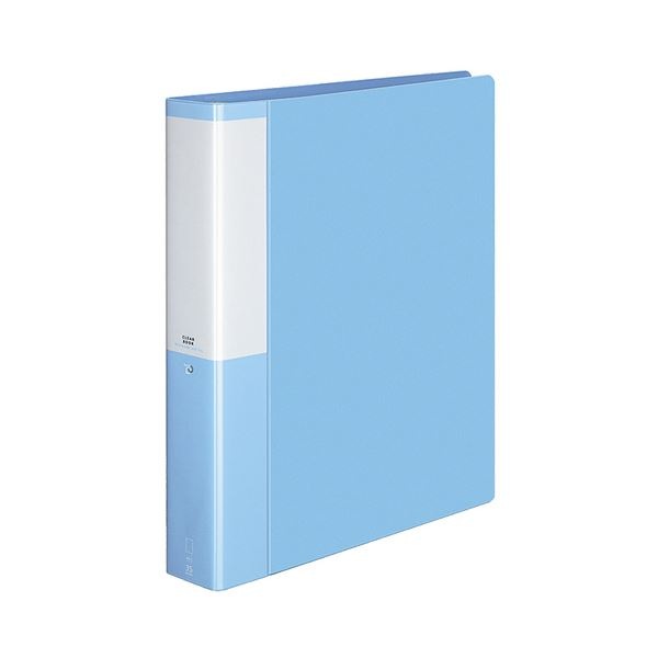 (まとめ) コクヨ クリヤーブック(クリアブック)(POSITY) 替紙式 A4タテ 30穴 35ポケット付属 背幅53mm ライトブルー P3ラ-L740LB 1冊 (×10セット)