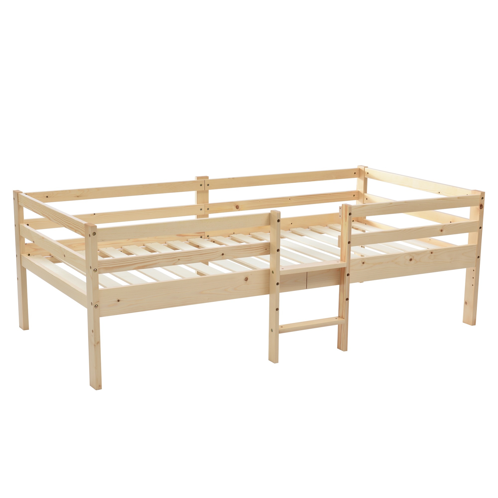 元 WF304951 シングルベッド ロフトベッド ロータイプ ベッド ウッドベッド ベッド シングル 収納 北欧風 子供部屋 耐震